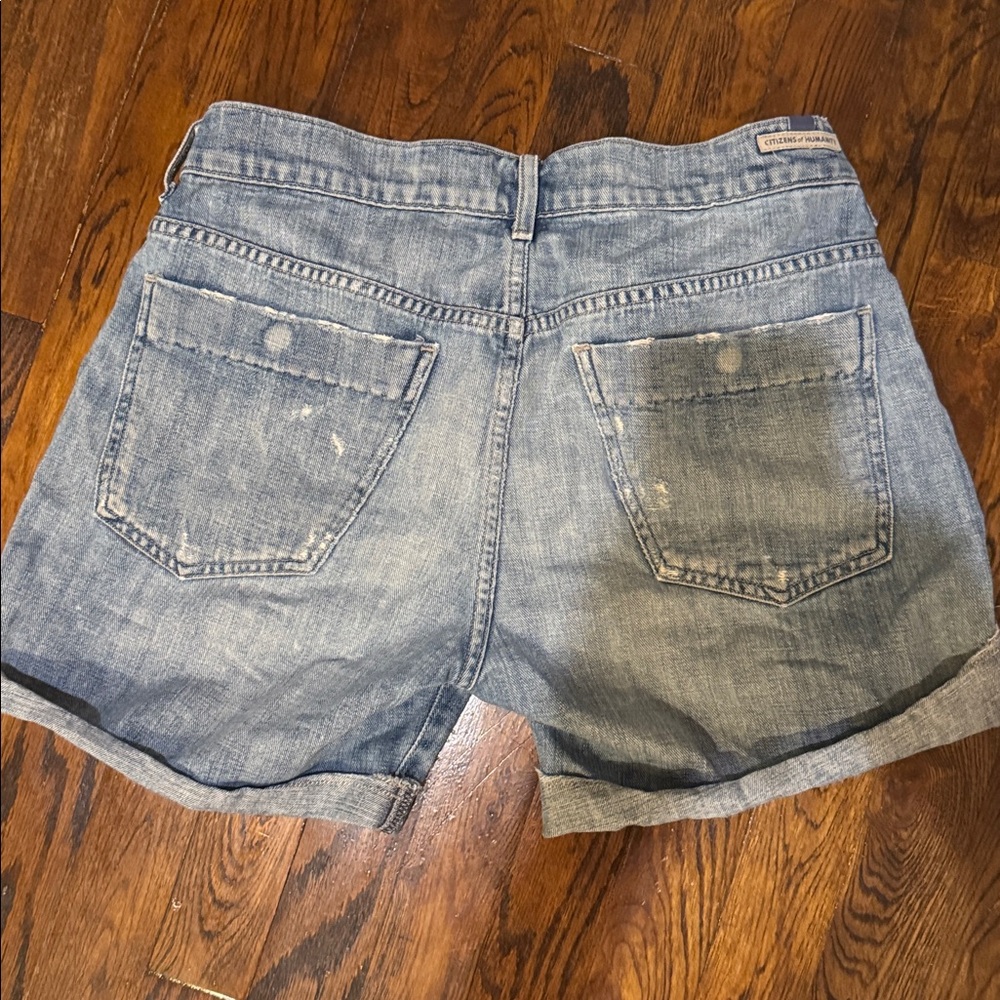 Citizens of Humanity Light Blue Jean Shorts 100  % cotton like new - Picture 5 of 5